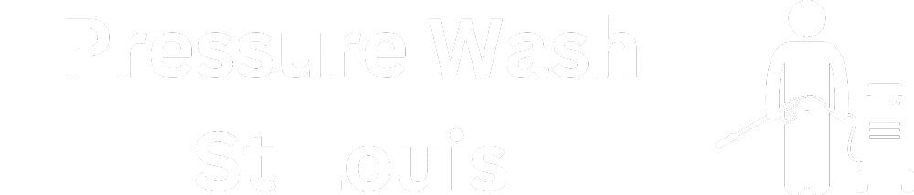 Pressure Wash St Louis logo white