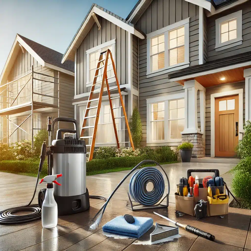 Enhancing Exterior Maintenance: The Synergy of Pressure Washing and Quality Site Equipment